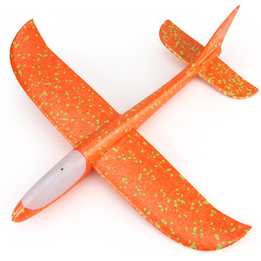 Фото 2 Метательный самолет планер светящийся по всей длине UFT Touch Sky Plane Original Orange G3 48 см