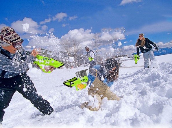 Фото 4 Снежкобластер метатель снежков на 3 снежки UFT Magic Shooting Snowball UFT MSS1 Green
