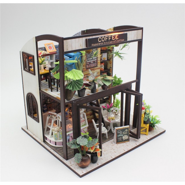 Фото 6 3D Интерьерный конструктор Midesize DIY Doll House MASSLINNA Coffe house