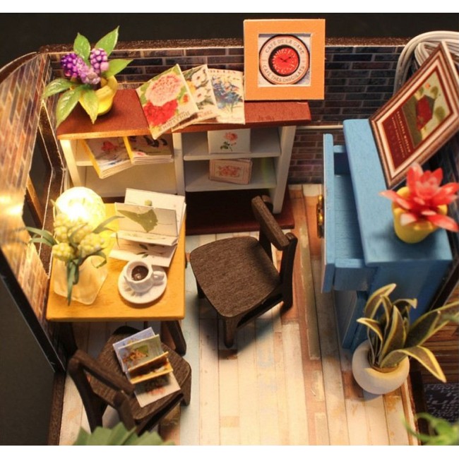 Фото 3 3D Интерьерный конструктор Midesize DIY Doll House MASSLINNA Coffe house