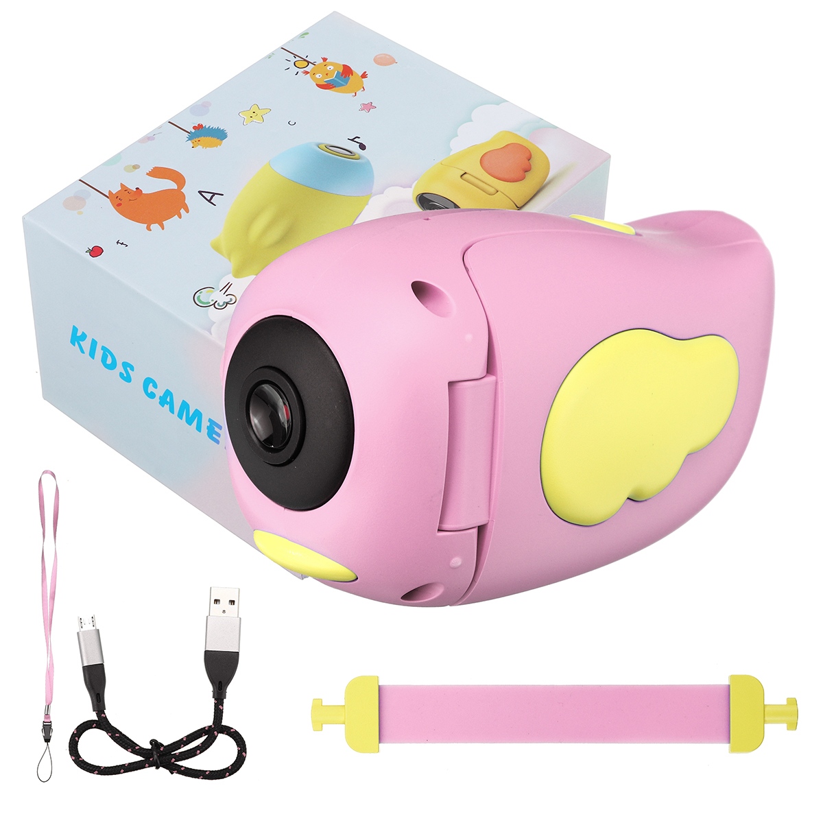 Фото 1 Детская видеокамера HD, дисплей 2.0″ UFT F5 Pink