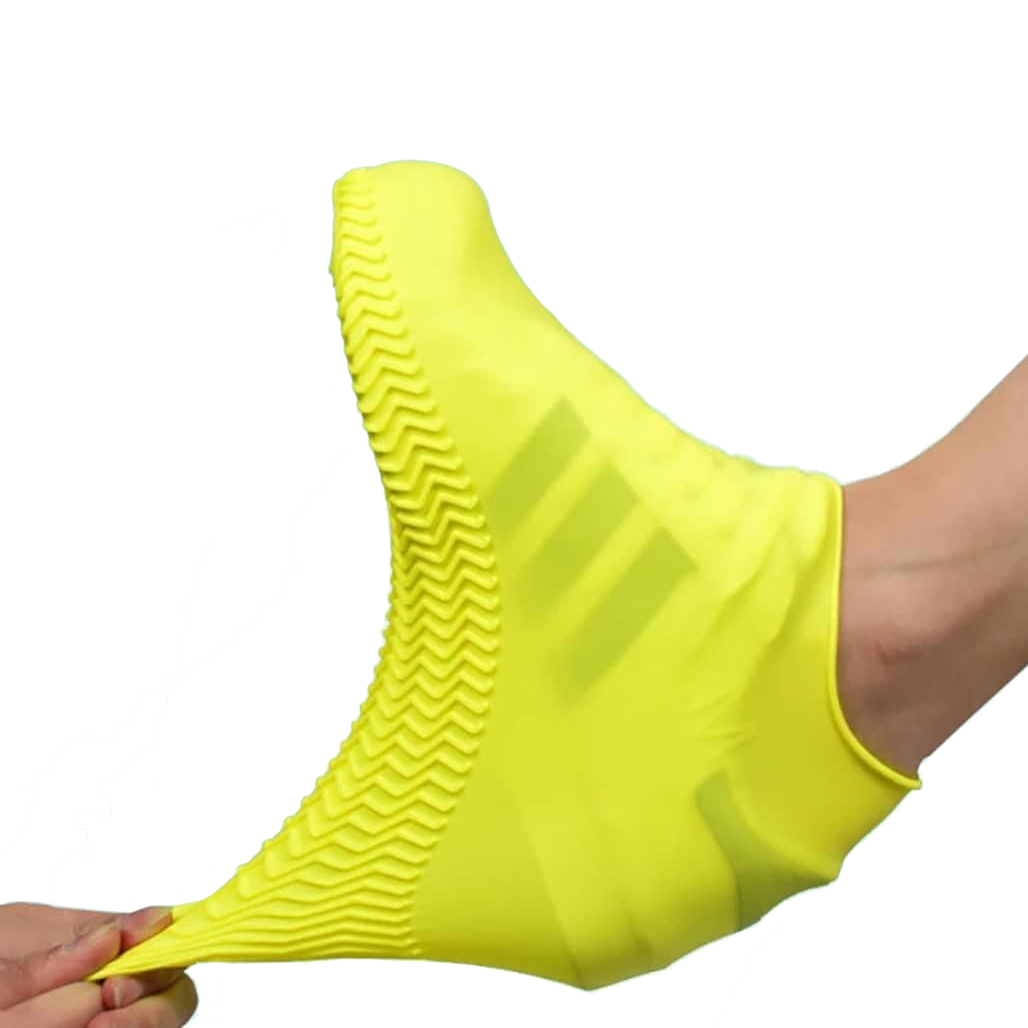 Фото 2 Силиконовые водонепроницаемые бахилы Чехлы на обувь MASSLINNA WSS1 S Yellow