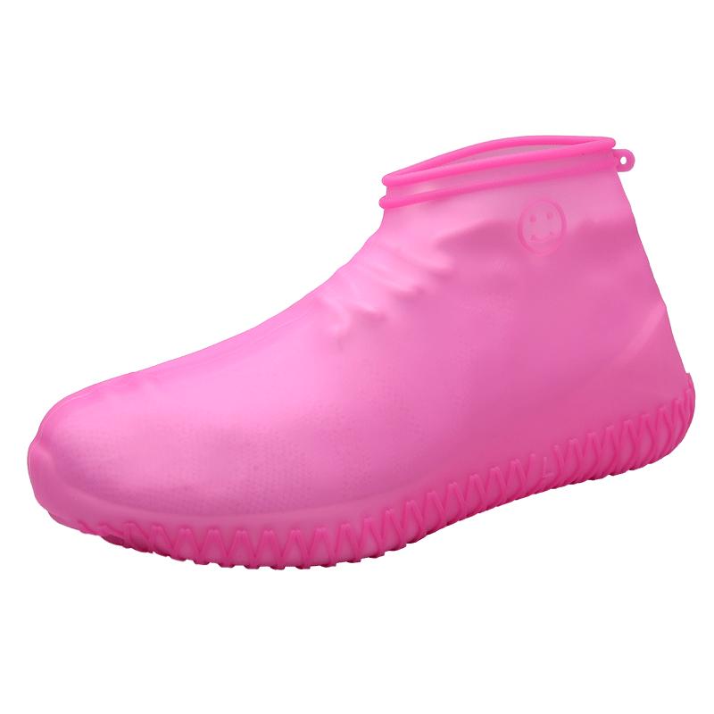Фото 2 Силиконовые водонепроницаемые бахилы Чехлы на обувь MASSLINNA WSS1 L Pink