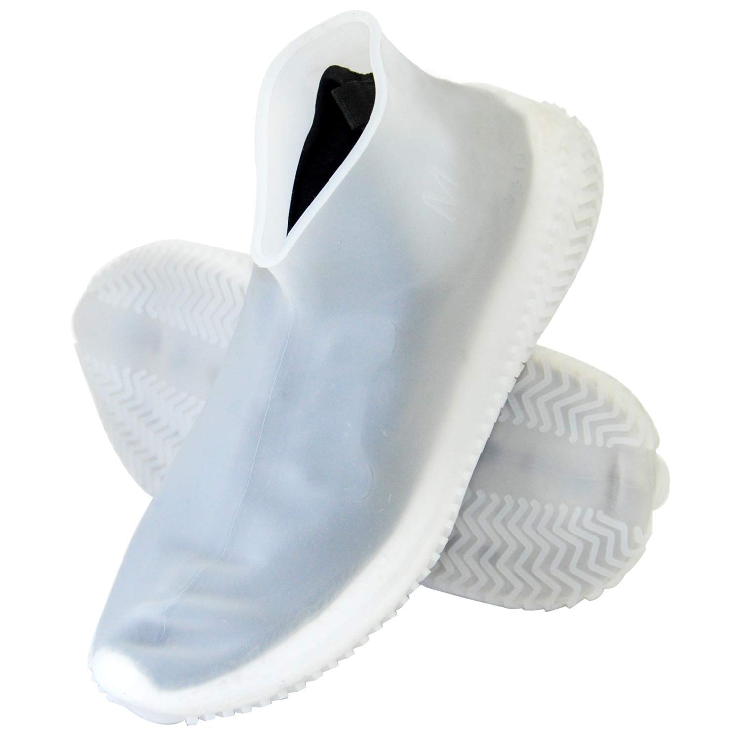 Фото 5 Силиконовые водонепроницаемые бахилы Чехлы на обувь MASSLINNA WSS1 S White