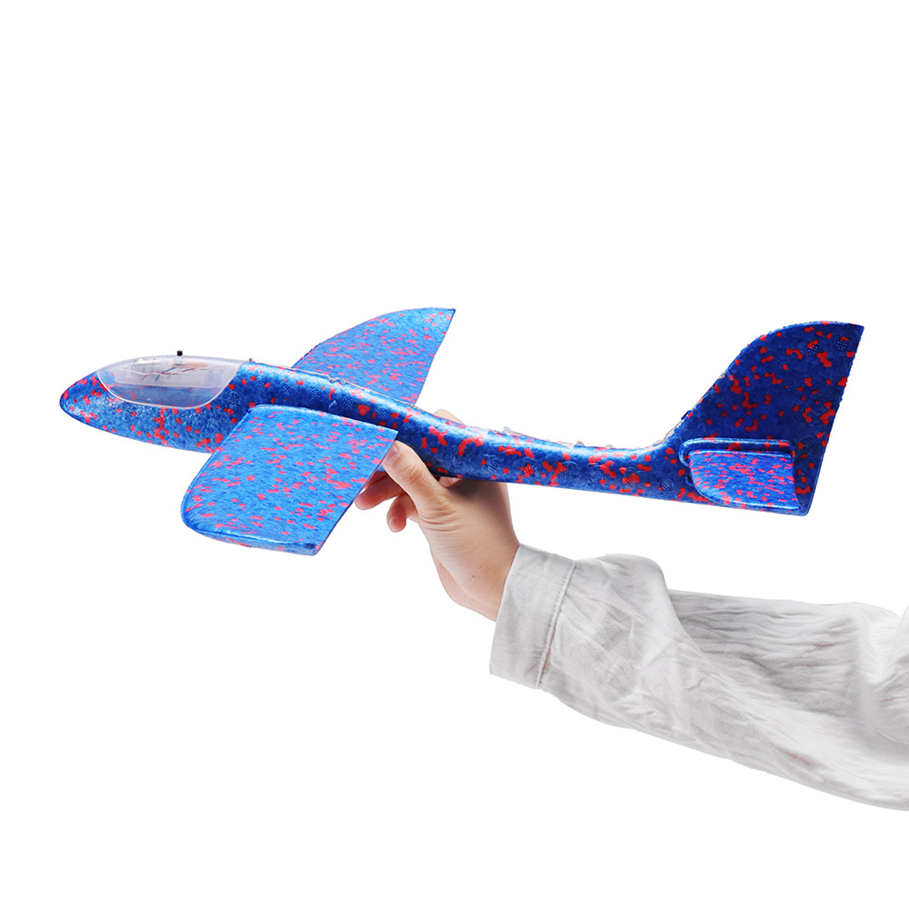 Фото 3 Метательный самолет планер светящийся по всей длине UFT Touch Sky Plane Original Blue G3 48 см