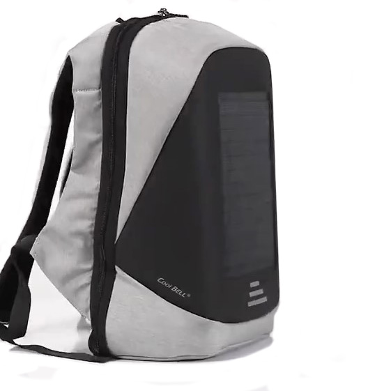 Фото 1 Рюкзак антивор с солнечной батареей, USB UFT SBP1 Solar Backpack Black/Grey