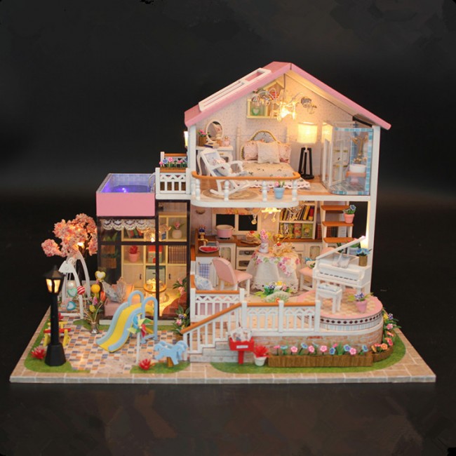 Фото 7 3D Интерьерный конструктор Midsize DIY Doll House MASSLINNA Sweet words