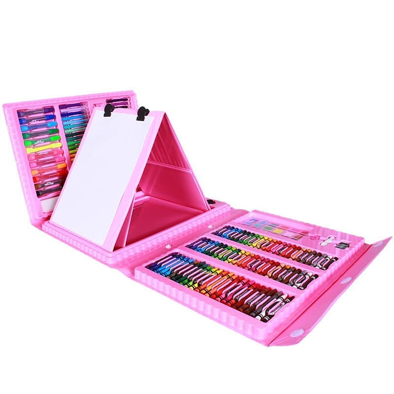 Набор канцелярских товаров для рисования с мольбертом UFT ArtSet Pink