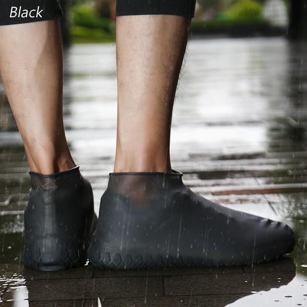 Фото 6 Силиконовые водонепроницаемые бахилы Чехлы на обувь MASSLINNA WSS1 L Black