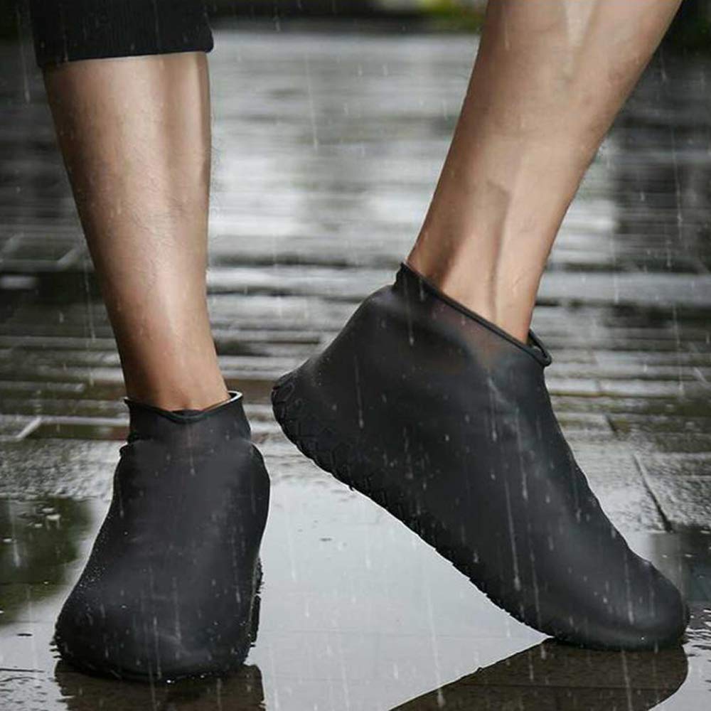 Фото 5 Силиконовые водонепроницаемые бахилы Чехлы на обувь MASSLINNA WSS1 L Black