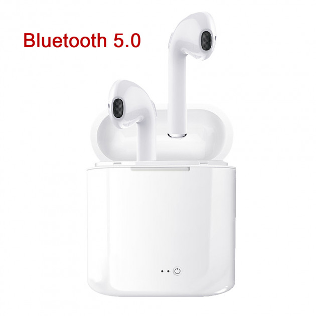 Фото 7 Беспроводные Bluetooth наушники HBQ i7S TWS с кейсом-футляром Stereo sound White