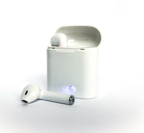 Фото 1 Беспроводные Bluetooth наушники HBQ i7S TWS с кейсом-футляром Stereo sound White