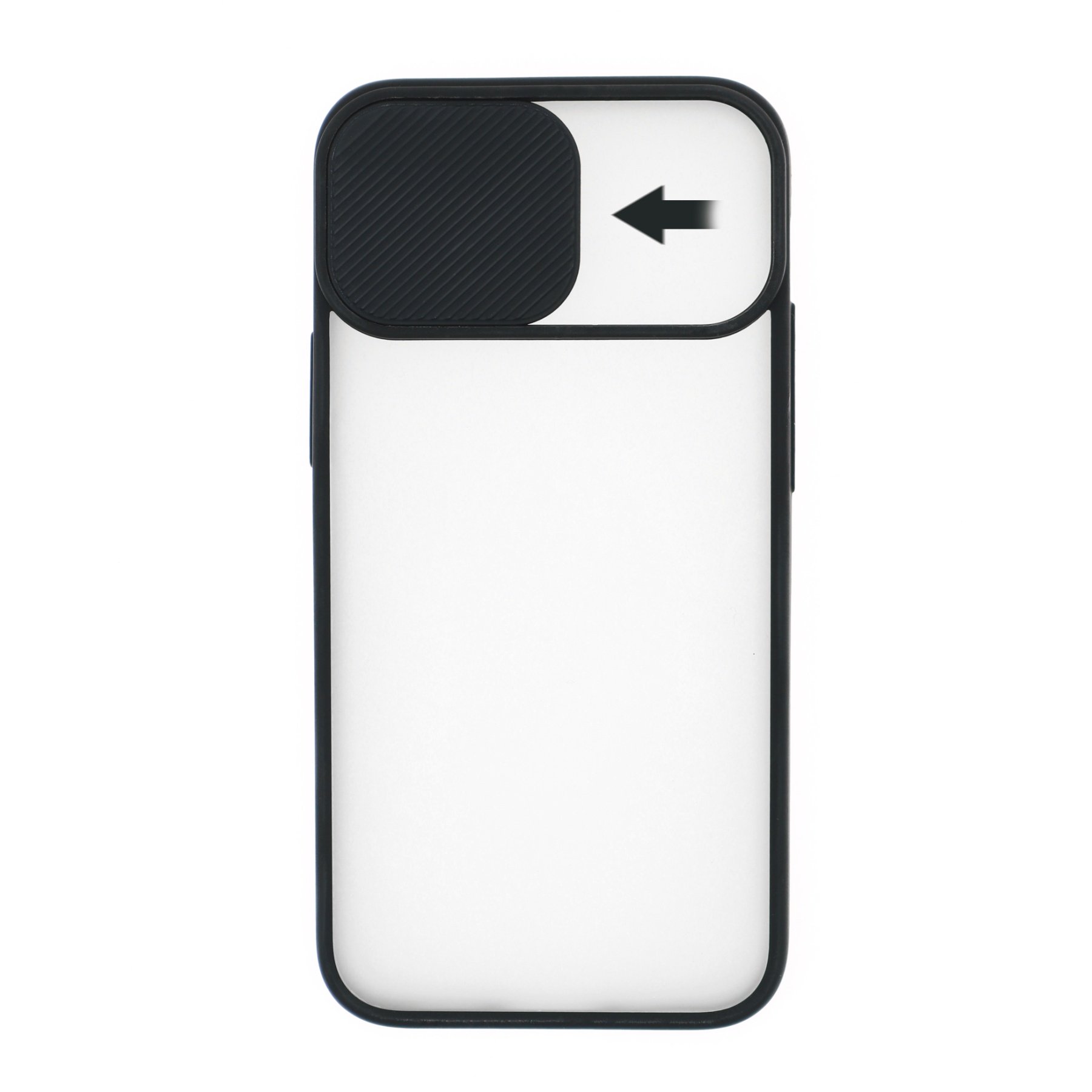 Фото 1 Силиконовый чехол для iPhone 12 mini со шторкой защищающей камеру UFT Black
