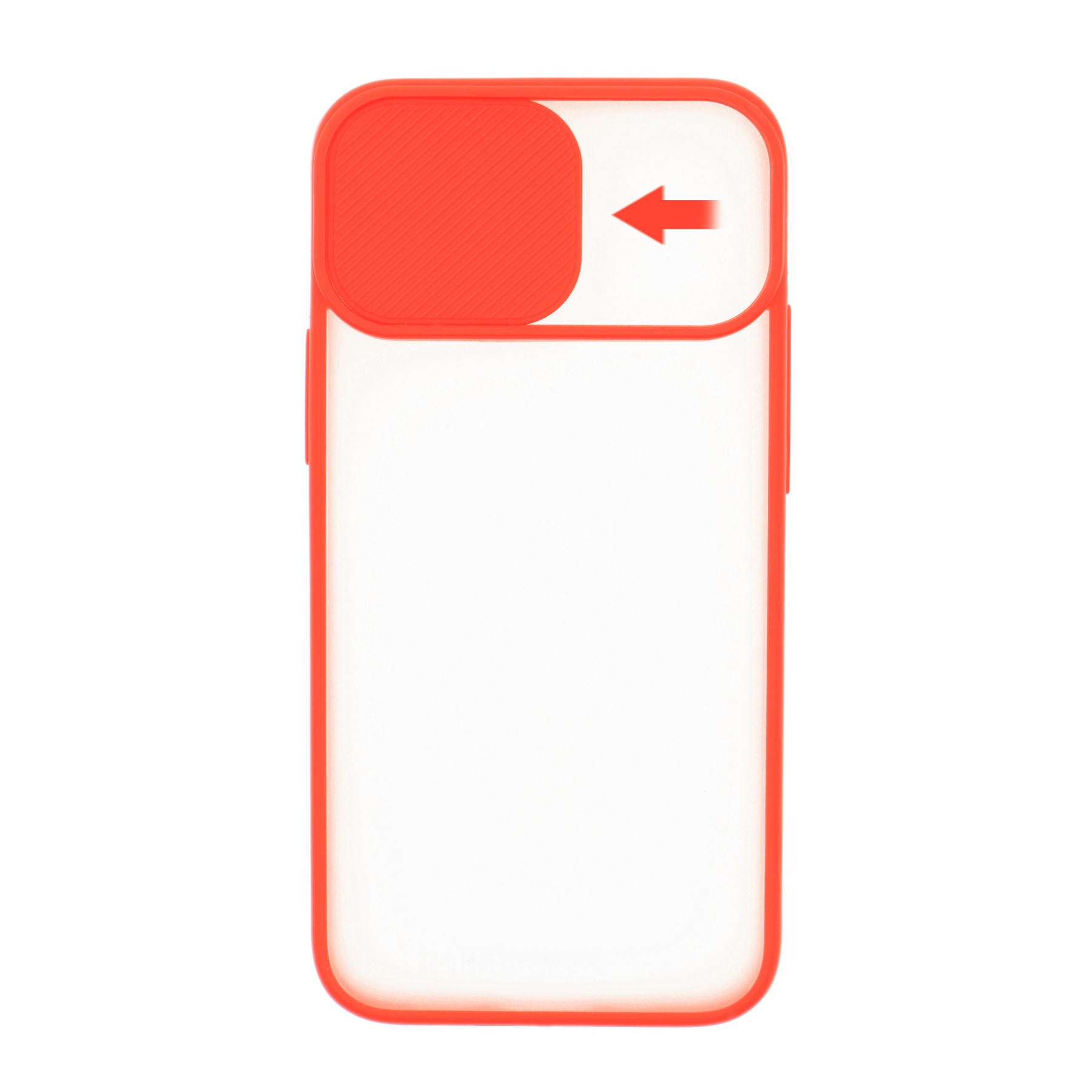 Фото 2 Силиконовый чехол для iPhone 12 mini со шторкой защищающей камеру UFT Red