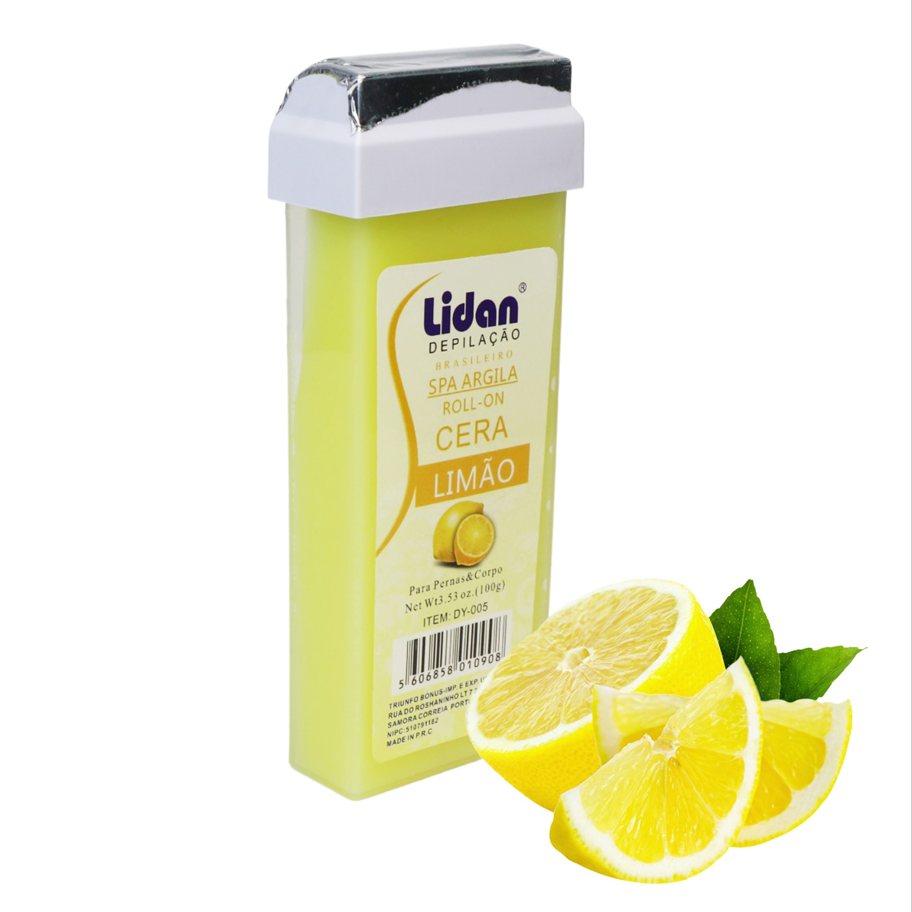 Воск для депиляции Lidan в картридже 100мл Лимон