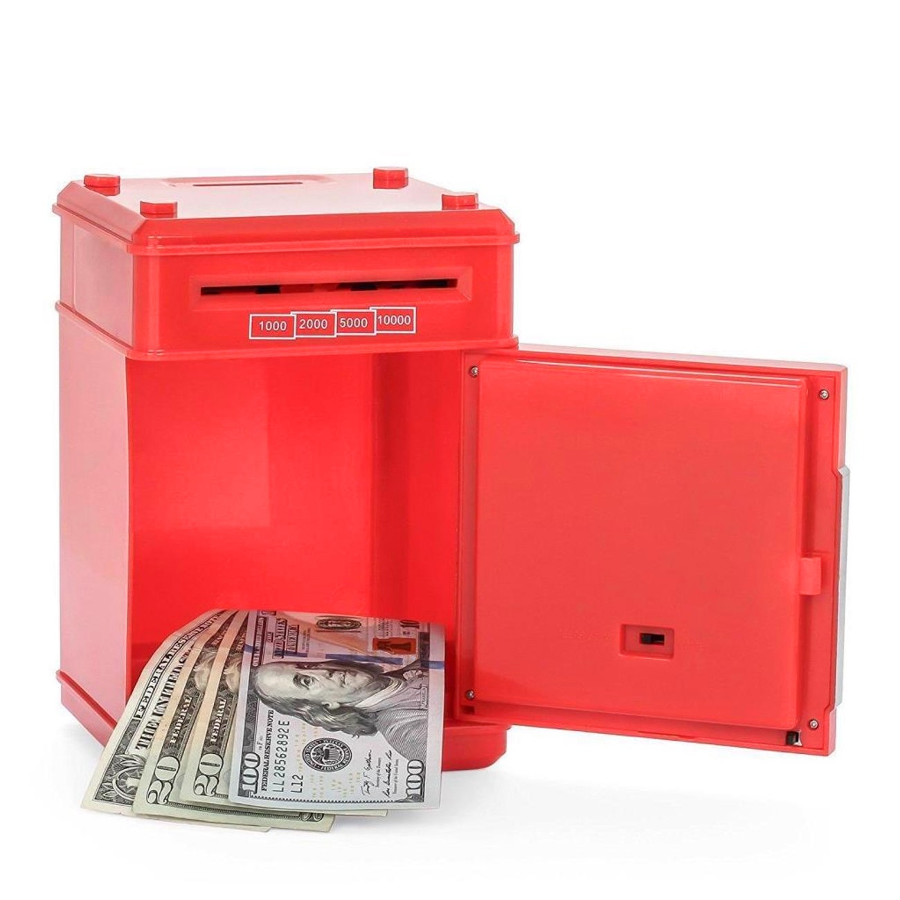 Фото 1 Игрушечный сейф-копилка музыкальная с электронным купюроприемником UFT Cashbox Red