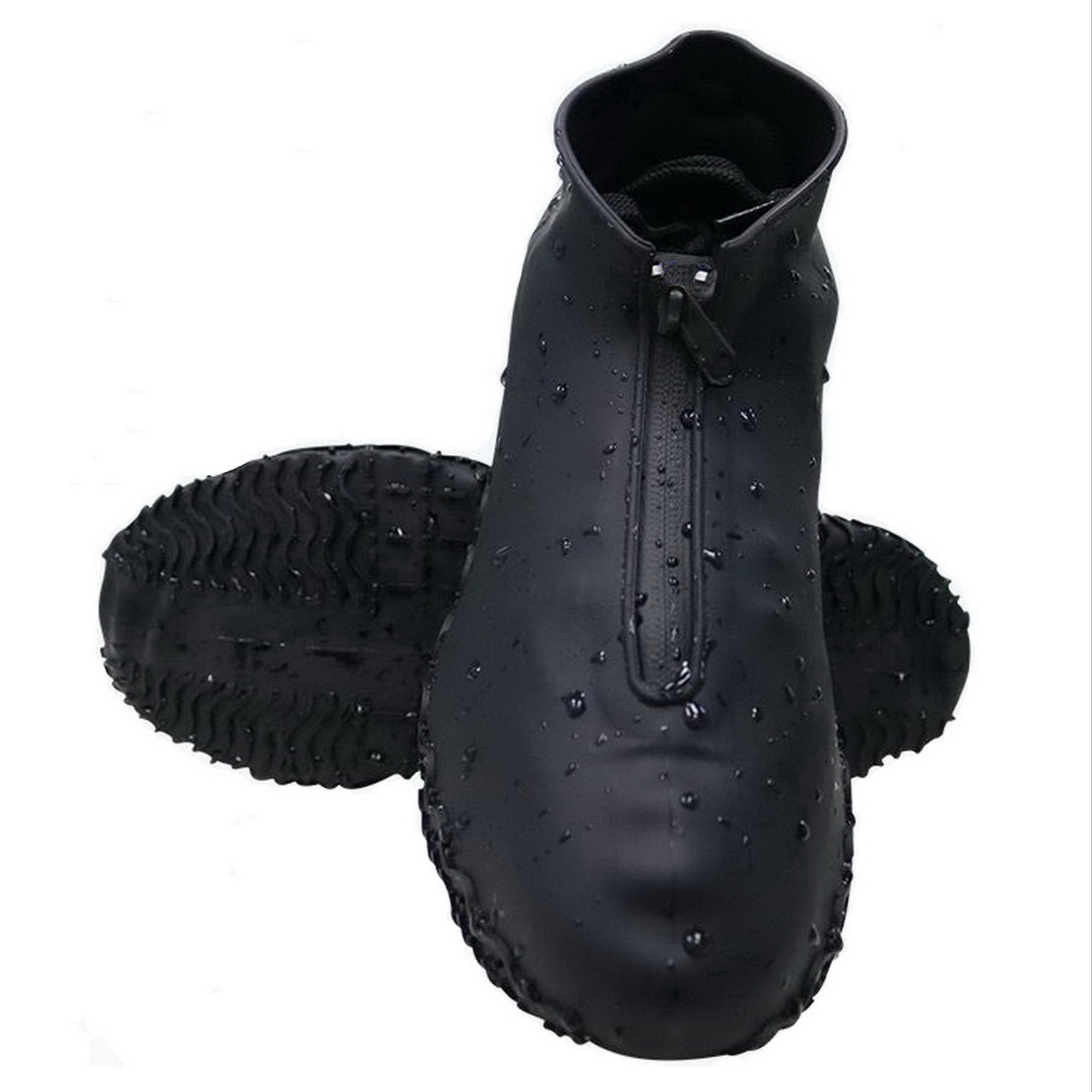 Фото 1 Cиликоновые чехлы-бахилы для обуви с молнией M 38-41 UFT WSS2 Black