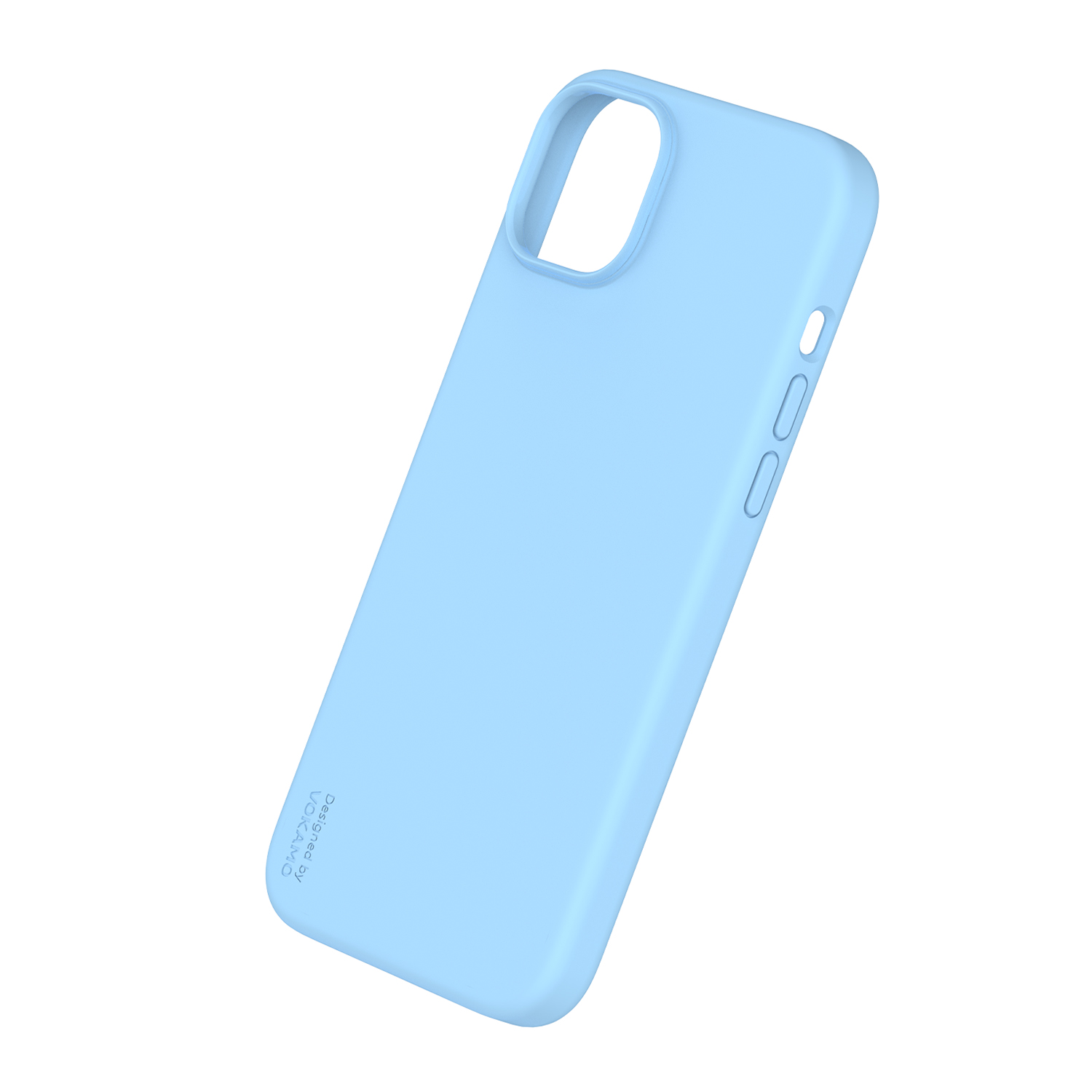Фото 1 Жидкий силиконовый чехол для iPhone 15 Plus с магнитом MagSafe VOKAMO Blue