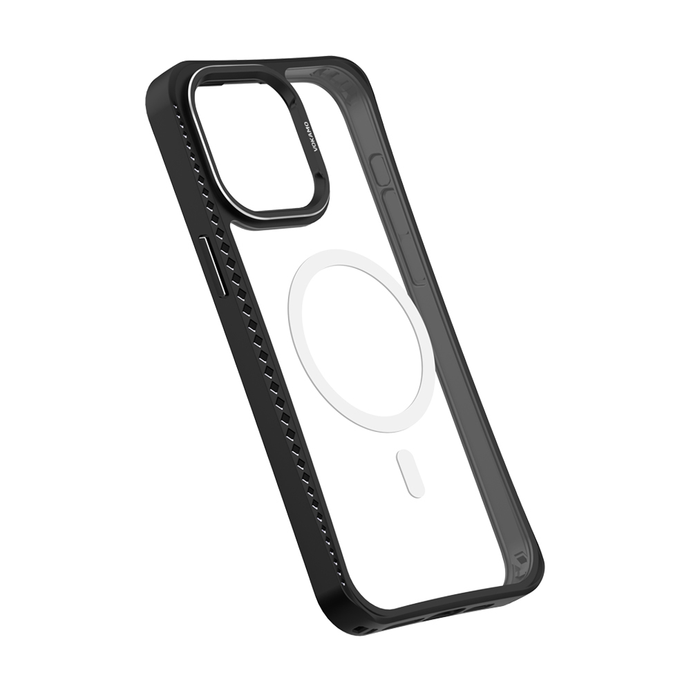 Фото 11 Чехол для iPhone 15 Pro Max с магнитом MagSafe VOKAMO Ice Glass Black