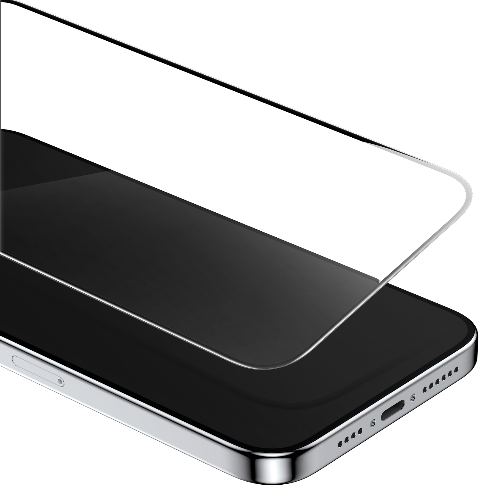 Фото 6 Защитное стекло для iPhone 15 Pro Max VOKAMO Ocover 3D Diamond HD Black