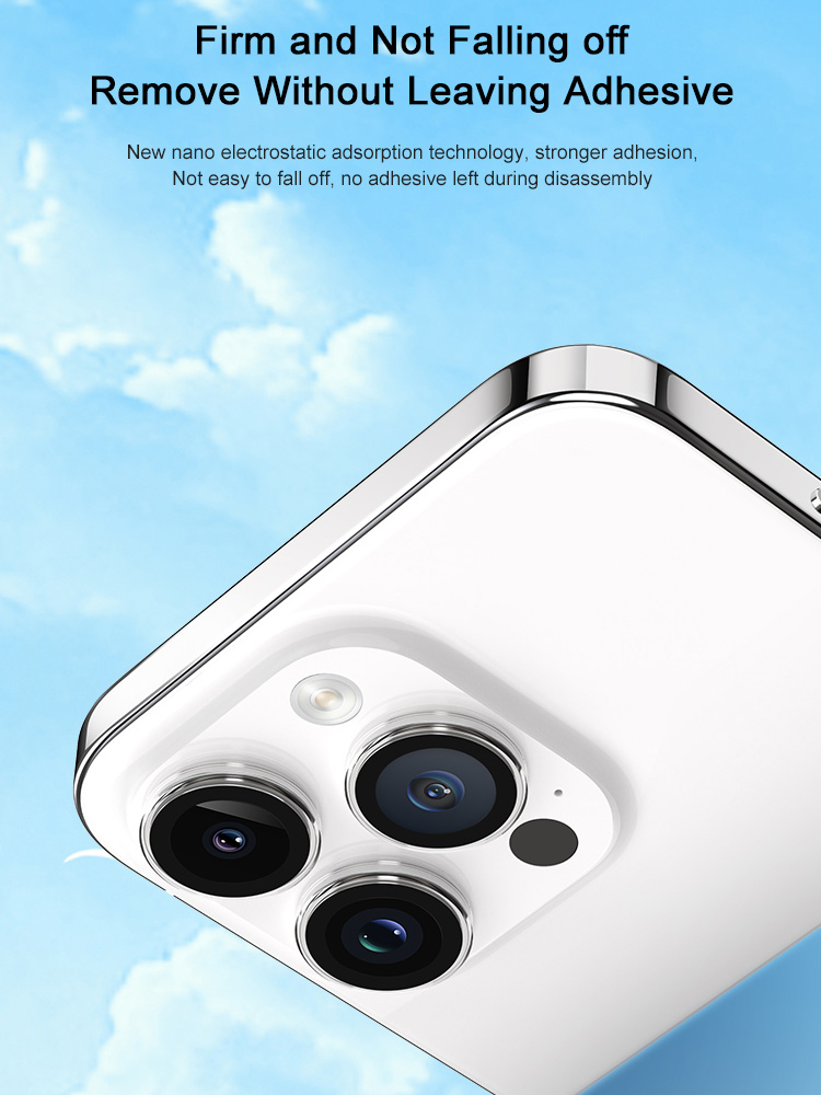 Фото 6 Защитное стекло для камеры iPhone 15 Pro/15 Pro Max VOKAMO Icy Crystal AR Lens-Enhancer
