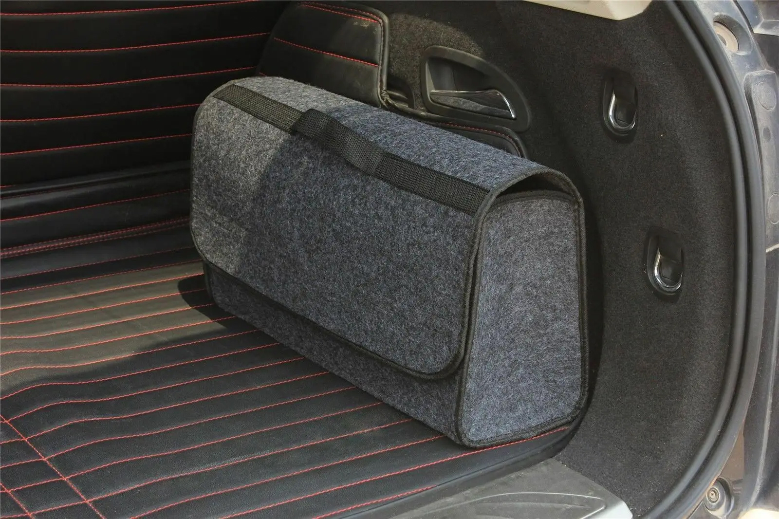 Фото 1 Автомобильная сумка-органайзер из войлока для багажника с клейкой полосой UFT Car organizer 6 Large